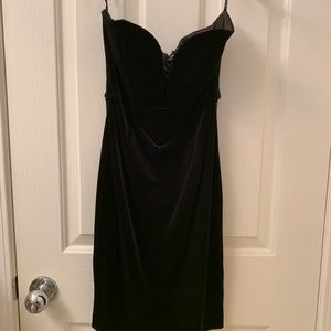 NWT Bardot Strapless Velvet Dress